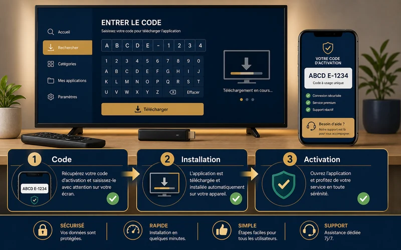 Code Downloader Atlas Pro ONTV sur Fire Stick avec écran de téléchargement