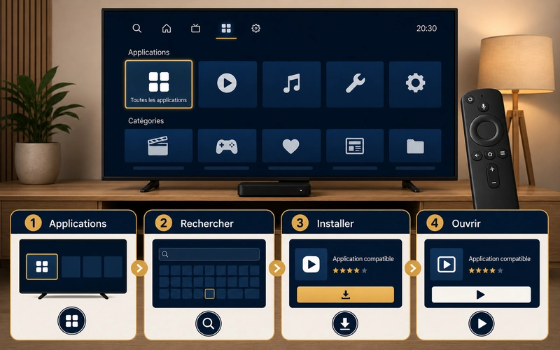 Installer une application compatible Atlas Pro ONTV depuis Android TV