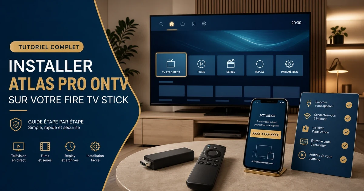 Installer Atlas Pro ONTV sur Fire Stick avec Downloader et code activation